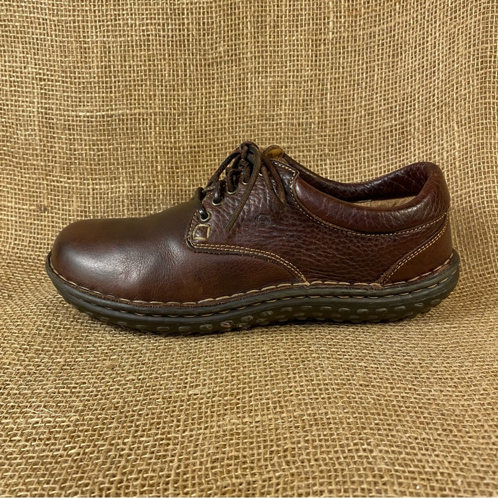 Born Women's Oxfords Ravine Leather Lace-Up Round Toe Shoes CD4 Brown Size 9 - Picture 2 of 10